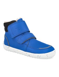 Barefoot dětské zimní boty Be Lenka - Panda 2.0 Blue&White modré