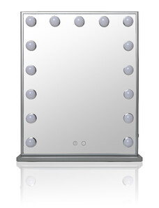 MMIRO, L605V, Hollywoodské make-up zrcadlo s osvětlením 42 x 51 cm | stříbrná
