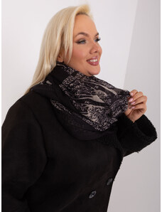 Fashionhunters Černobílý dámský šátek z viskózy