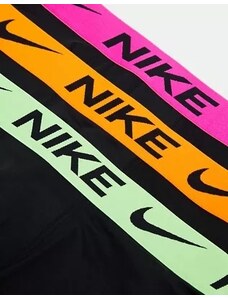 Nike Dri-Fit Essential 3 pack Black Orange/Volt/Pink