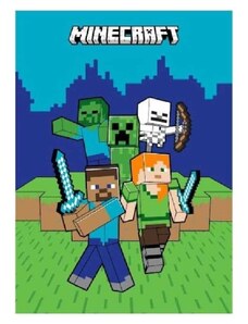 MLC Fleecová deka Minecraft - The main characters - 100 x 140 cm