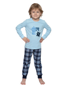 Wadima Chlapecké pyžamo s dlouhým rukávem, 504112 18, modrá