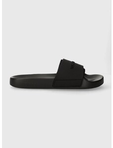 Pantofle Tommy Jeans TJM POOL SLIDE SEASONAL pánské, černá barva, EM0EM01321