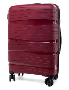 Rogal Tmavě červený prémiový palubní kufr do letadla "Royal" - vel. M