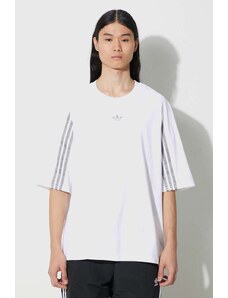 Bavlněné tričko adidas Originals Fashion Raglan Cutline bílá barva, IT7446
