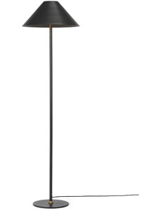 Černá kovová stojací lampa Halo Design Hygge 140 cm