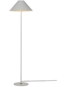 Světle šedá kovová stojací lampa Halo Design Hygge 140 cm