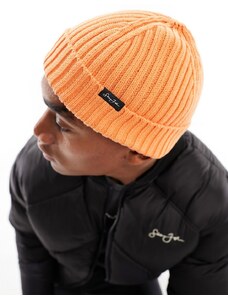 Sean John script flag beanie in orange