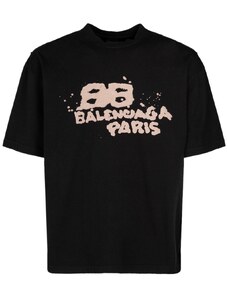 BALENCIAGA Artwork Black tričko