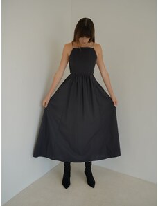 Luciee Calliope Backless Dress In Black