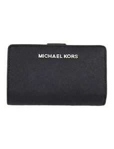Michael Kors kožená peněženka bifold silver black černá