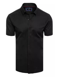 Černá pánská košile s krátkým rukávem Dstreet KX0992