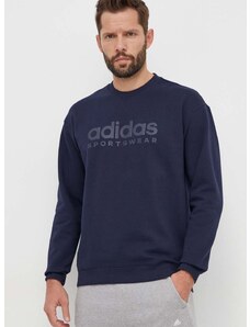 Mikina adidas pánská, tmavomodrá barva, s potiskem, IW1191