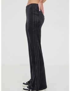 Velurové teplákové kalhoty adidas Originals Velvet černá barva, IT9661