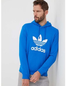 Bavlněná mikina adidas Originals Adicolor Classics Trefoil pánská, s kapucí, s potiskem, IM9410