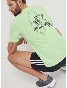 Tréninkové tričko adidas Performance Training Essential zelená barva, s potiskem, IS0749