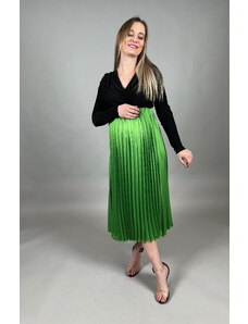 Italská móda Sukně dlouhá plisovaná/CUTE