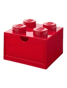 Červený úložný box LEGO Storage 15,8 x 15,8 cm