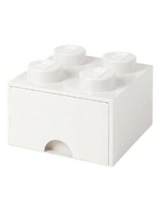 Bílý úložný box LEGO Storage 25 x 25 cm