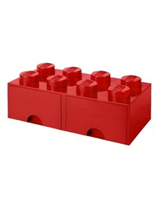 Červený úložný box LEGO Storage 25 x 50 cm