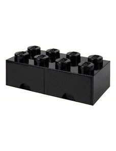 Lego Černý úložný box LEGO Storage 25 x 50 cm