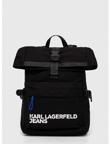 Batoh Karl Lagerfeld Jeans černá barva, velký, s potiskem