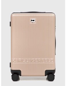 Kufr Karl Lagerfeld béžová barva