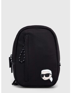 Batoh Karl Lagerfeld pánský, černá barva, malý, s aplikací