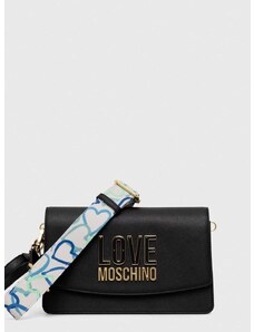 Kabelka Love Moschino černá barva