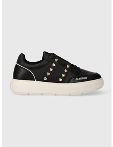 Sneakers boty Love Moschino černá barva, JA15284G1IJC500A