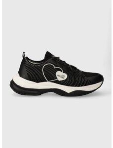 Sneakers boty Love Moschino černá barva, JA15284G1IJC500A