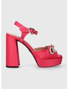 Sandály Love Moschino růžová barva, JA10592G0IIG0131