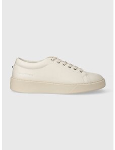 Kožené sneakers boty Karl Lagerfeld FLINT bílá barva, KL53320A