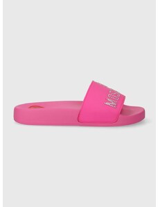 Pantofle Love Moschino dámské, růžová barva, JA10553G0IIG0131