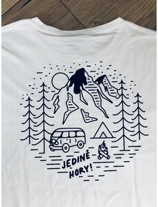 Tripujeme Pánské bílé tričko Jedině hory!