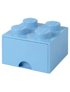 Lego Světle modrý úložný box LEGO Storage 25 x 25 cm