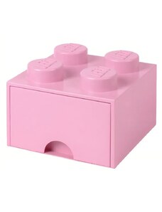 Lego Růžový úložný box LEGO Storage 25 x 25 cm