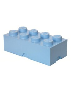 Světle modrý úložný box LEGO Smart 25 x 50 cm