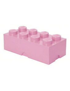 Světle růžový úložný box LEGO Smart 25 x 50 cm