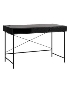 Černý pracovní stůl Unique Furniture Pensacola 120 x 60 cm