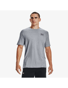 Pánské tričko Under Armour Sportstyle Left Chest Short Sleeve T-Shirt Gray