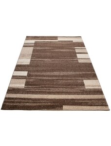 Chemex Moderní koberec Ostrava - pruhy 1 - hnědý Rozměr koberce: 120x170 cm