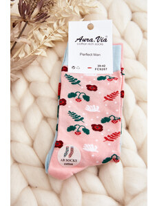 Kesi Pánské neladící ponožky, jahodově růžové