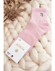 Kesi Dámské bavlněné ponožky růžové
