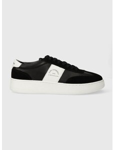 Kožené sneakers boty Karl Lagerfeld KOURT III černá barva, KL51524