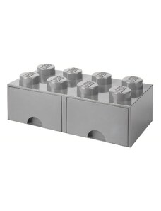 Lego Šedý úložný box LEGO Storage 25 x 50 cm