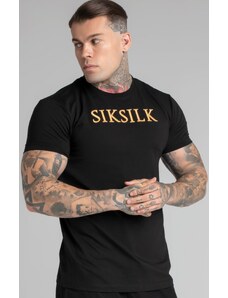 Sik Silk Pánské Černé Tričko Muscle Fit