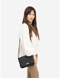 Shelvt marka niezdefiniowana Black Small Quilted Women's Shelovet Handbag