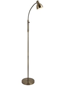 Zlatá kovová stojací lampa Halo Design Hudson 120 cm