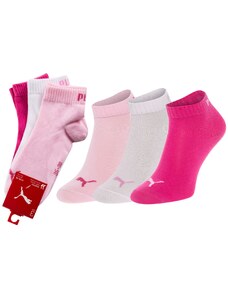 Sada tří párů dámských kotníkových ponožek v růžové barvě Puma - Pánské